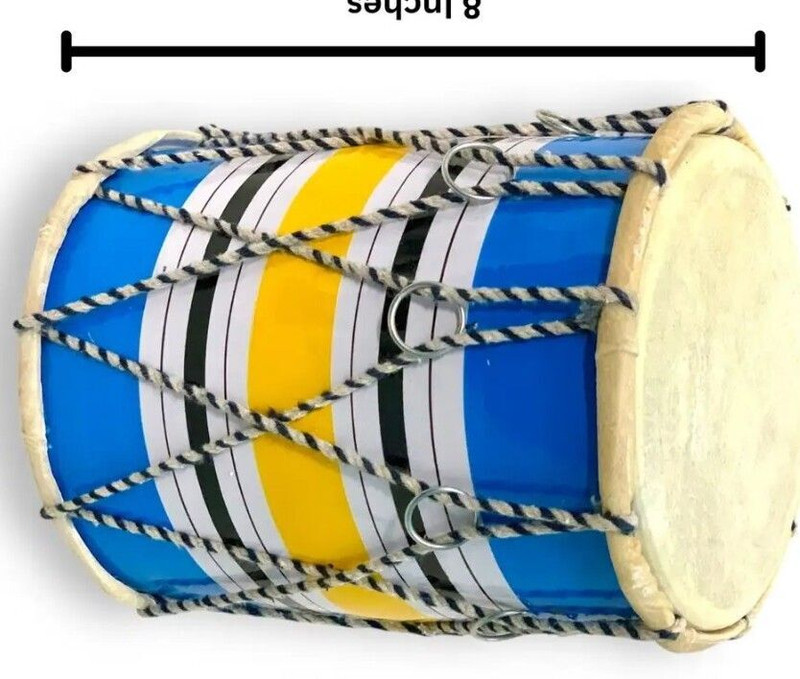 BestBrother 8'' baby18 Rope & Rings Dholki(Multicolor)