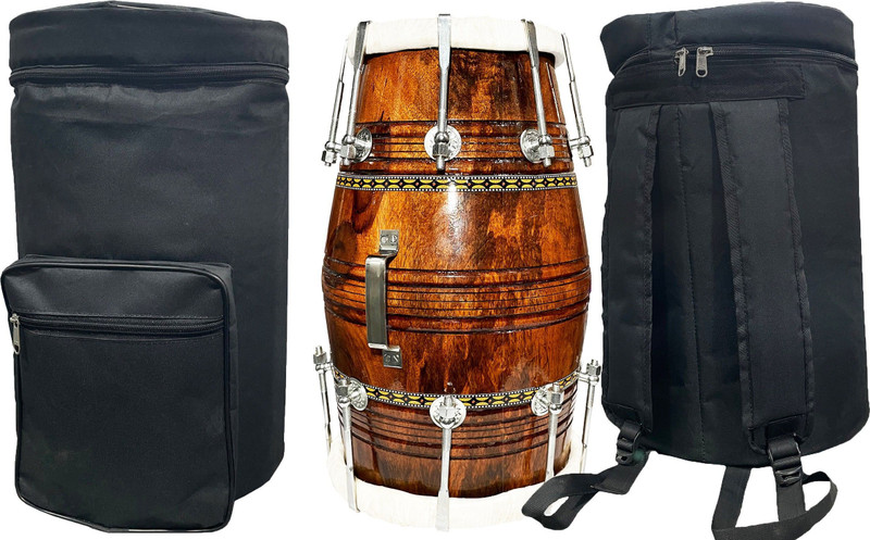 AMROHA M B-18 Kit (Specile) F-1 Nut & Bolts Dholak(Brown)