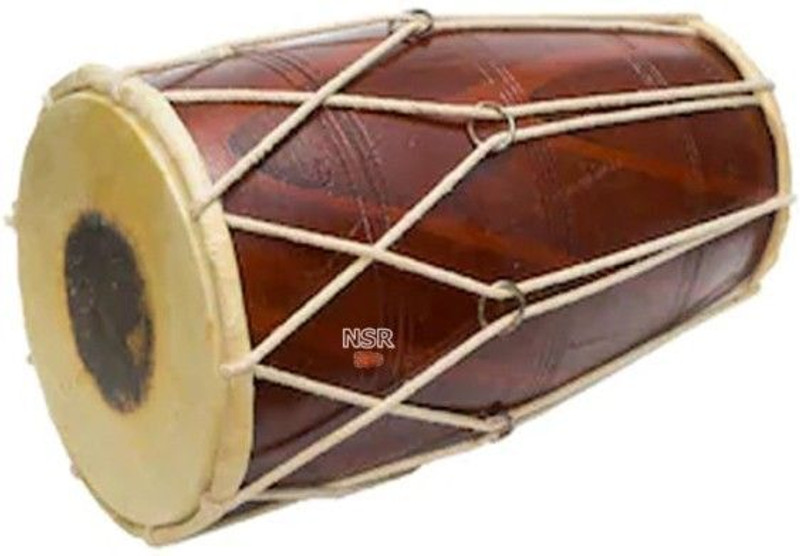 NSR Traders NSRSS01 Rope & Rings Dholak(Brown)