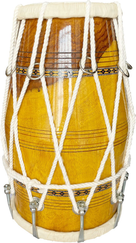 AMR Special Yellow sheesham 18 Nut B rope kit_ (D-11) Nut & Bolts Dholak(Yellow)