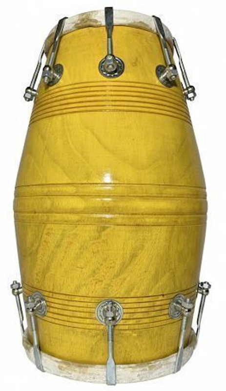 ABC KM18yellowdhk Nut & Bolts Dholak(Yellow)