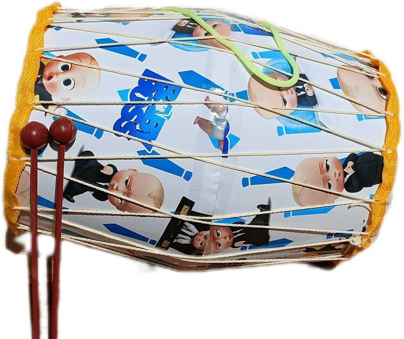 satgurutoy peppa pig dholak Rope & Rings Dholak(Multicolor)
