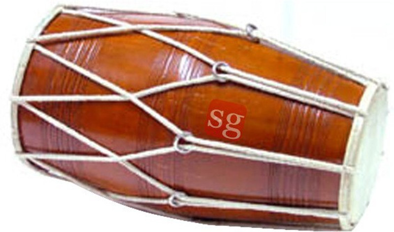 SG MUSICAL GS3 Rope & Rings Dholak(Multicolor)