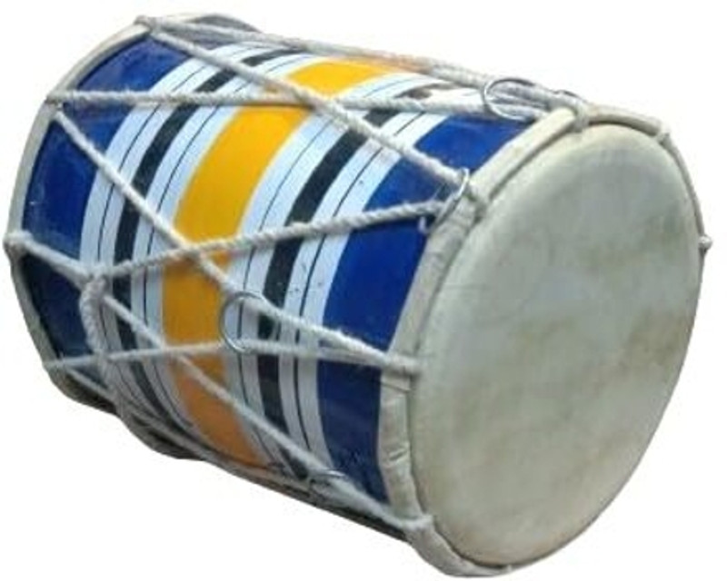 Darshanmusical Musical Instrument Kids Dholak Drum Rope & Ring Design Rope & Rings Dholak(Multicolor)