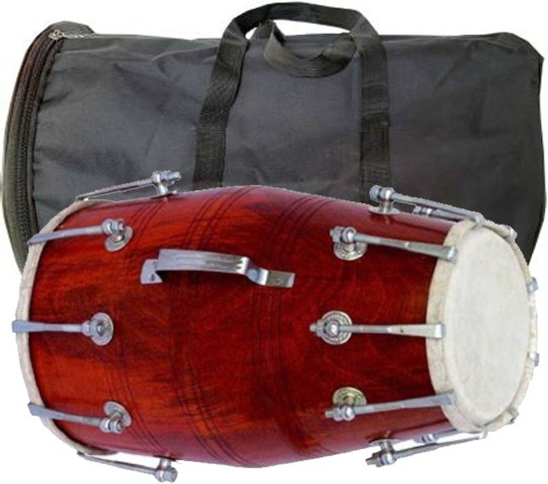 AMRO Professional Dholak Blue DB2 Nut & Bolts Dholak(Brown)