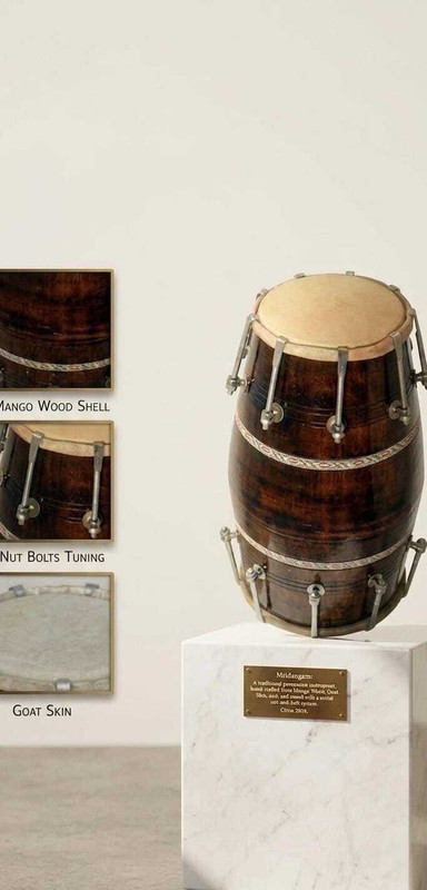 AMR DH_031___11 (D-49) Nut & Bolts Dholak(Brown)