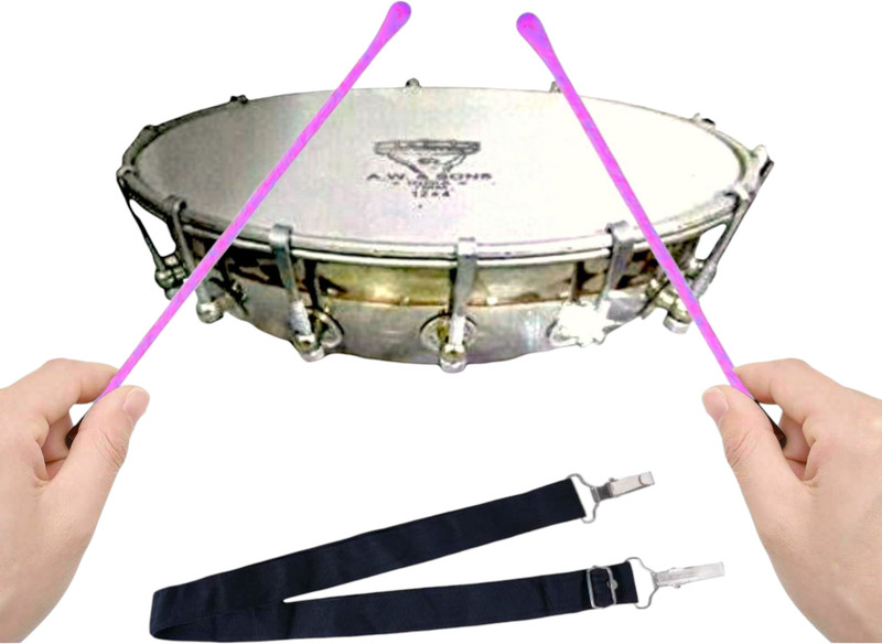 Mayur Musical Traditional Indian Tasha Nasik Dhol for school and wedding Nut & Bolts Dholak(Silver)