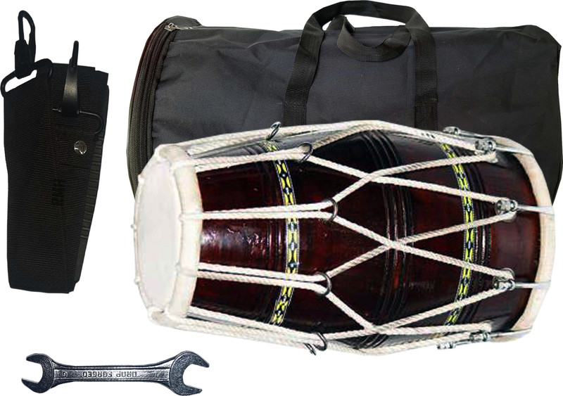 RAM musical Full tool kit HTB-FTK 9012 Rope & Rings Dholak(Brown)