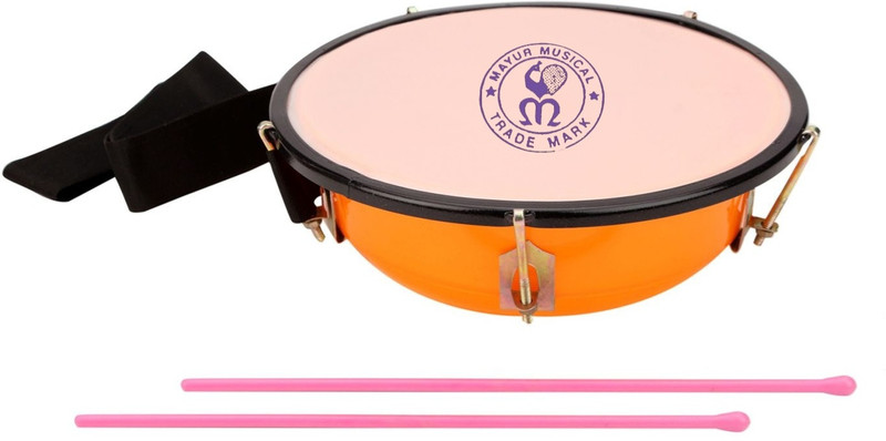 Mayur Musical Steel Tasha Drum Dhola 10 inch Nut & Bolts Dholak(Multicolor)