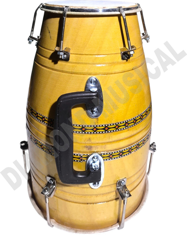 M/S Diamond Musical Indian instrument wooden baby dholki nut & bolte woody polish Nut & Bolts Dholki(Clear)