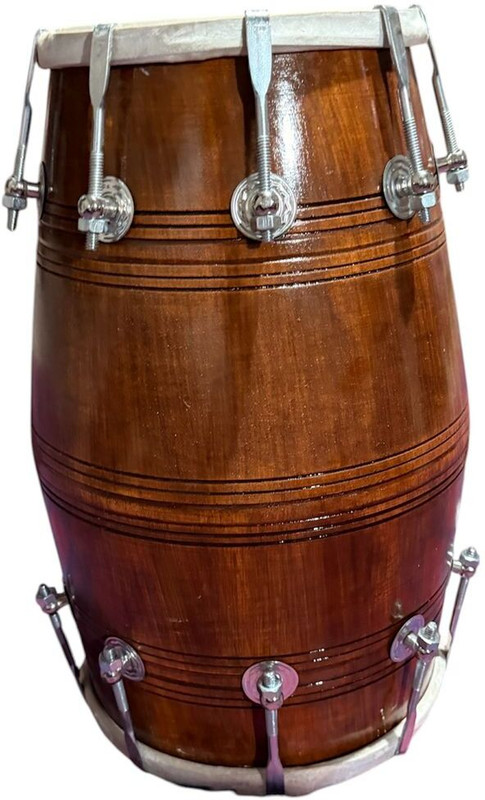 Ariston A1 Beautiful Brown Dholak Nut & Bolts Dholak(Brown)