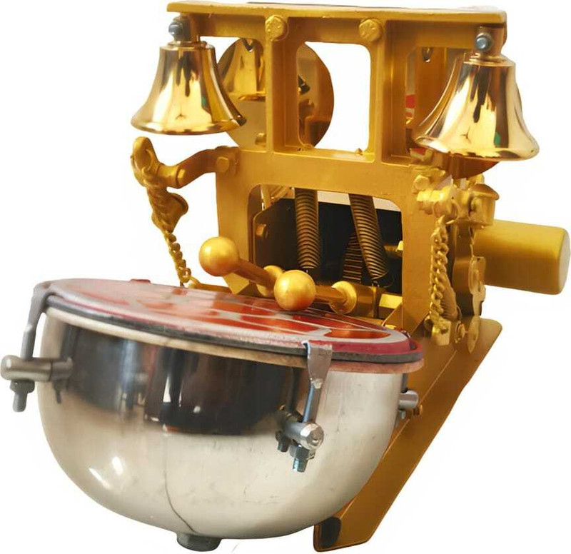 kailash enterprises Automaticfully Electric Mini Aarti Machine with Nagara Nut & Bolts Dholki(Gold, Yellow)