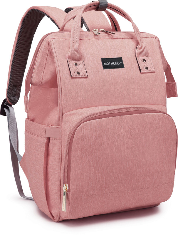 MOTHERLY Everyday Diaper Bag for Mom Travel Basic Edition(Pink)