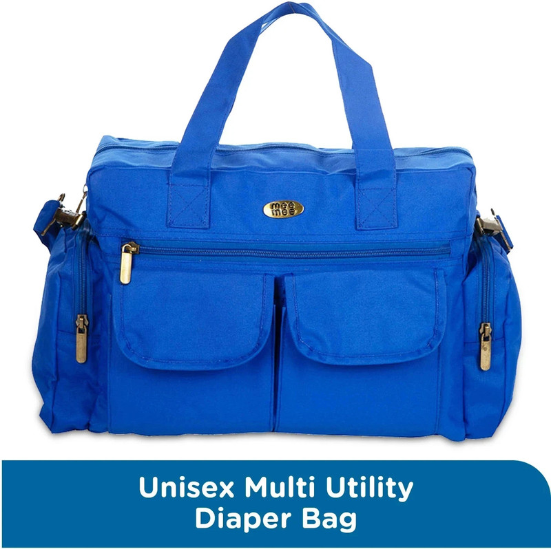 MeeMee Waterproof Maternity Backpack for Moms with Multiple Pockets & Changing Mat Baby Diaper Bag(Dark Blue)