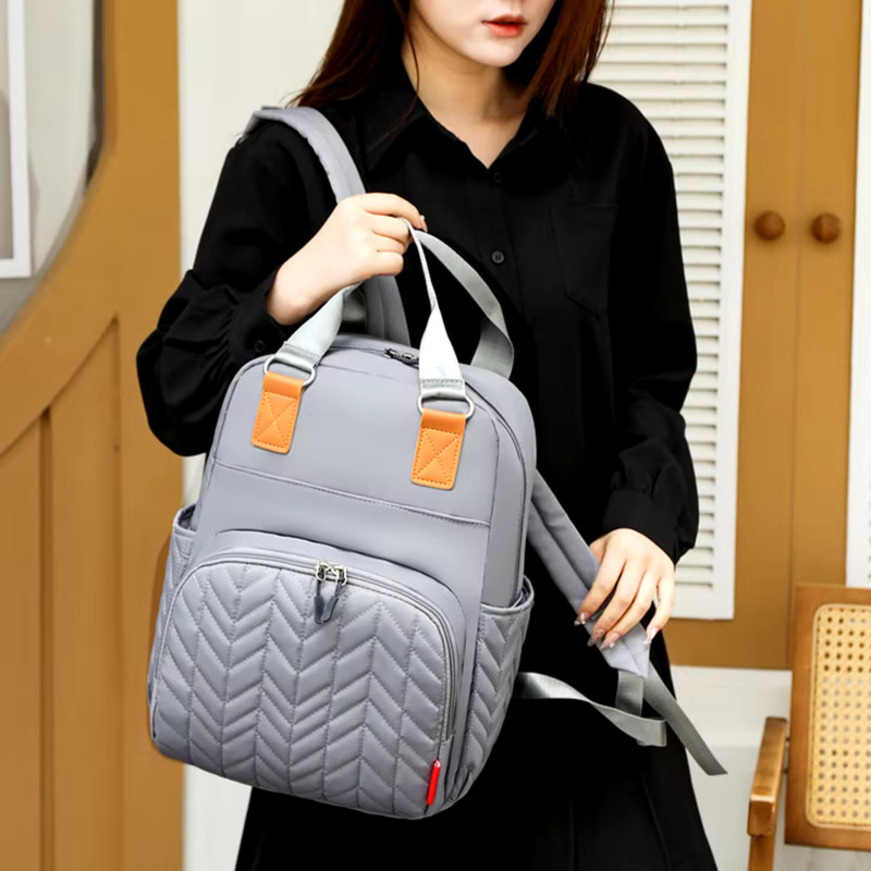chadu Mothers Bag & Diaper Backpack, Insulated Pockets, Stylish & Durable Normal(Grey)