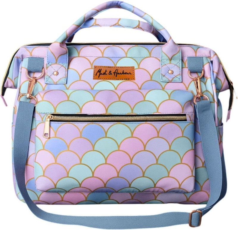 Mast & Harbour Baby Diaper Handbag with Insulated Bottle Pockets Diaper Handbag(Multicolor)