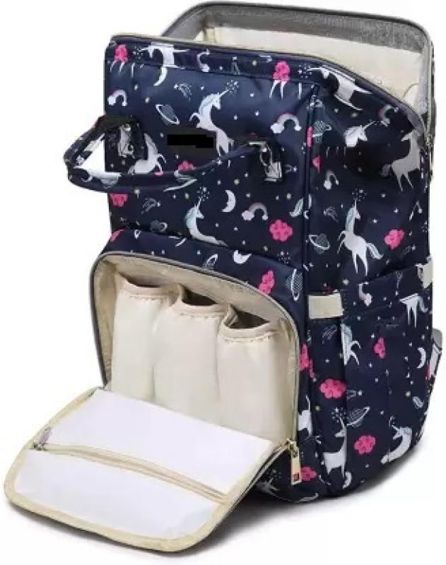Toica Diaper Bag for Mother, Washproof Travel bAG for New-Born BABIES ( NAVY BLUE ) DIAPER BAG PACK(Navy Blue)
