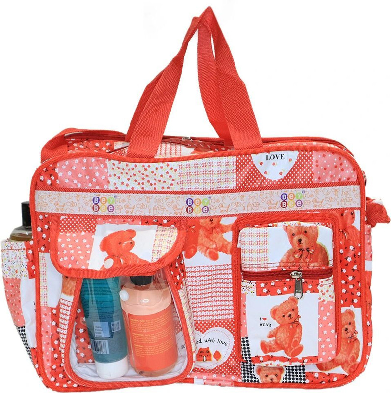 BeyBee : Baby Diaper Bag / Mother Bags 18 Ltr with 6 Pockets Red Diaper Bag(Red)