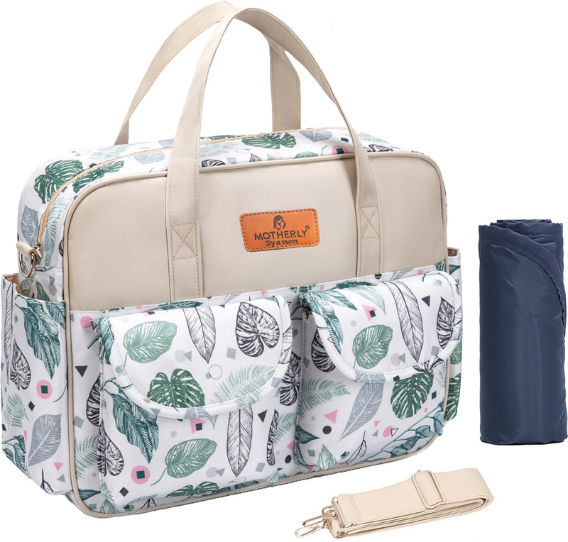 MOTHERLY diaper handbags with Chaning Mat for Mothers, Handbag for Mom, Baby Travelling Bag(With 6 months warranty)(Multicolor)