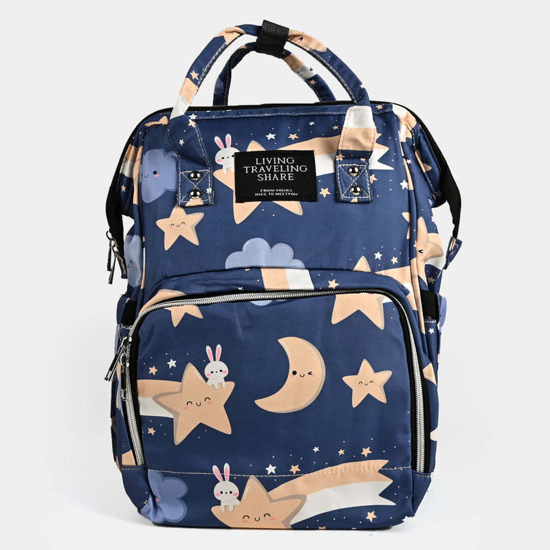 Stylora Premium Baby Diaper Bag Spacious, Waterproof Backpack with Multiple Pockets printed diaper bag(star print)