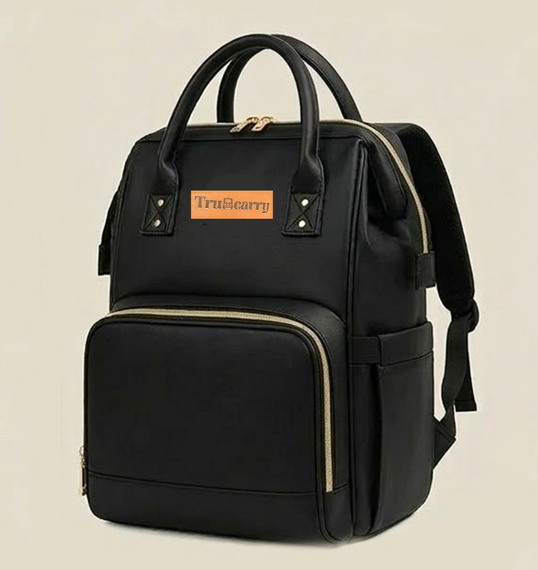 trucarry Premium Baby Diaper Bag for Moms Diaper Bag for Baby essentials(Black)