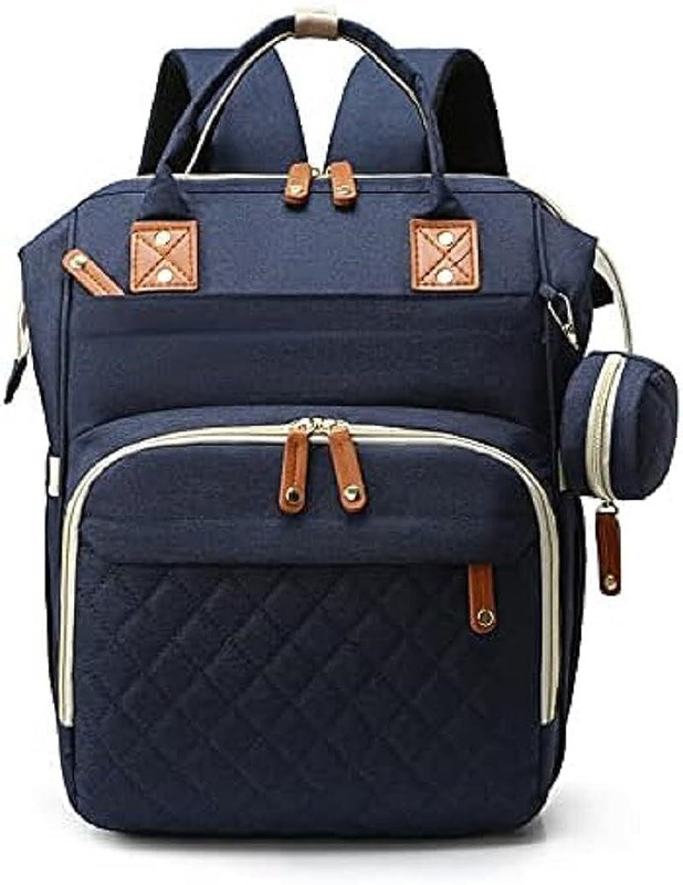 HANDCUFFS Baby Diaper Bag Backpack Maternity Backpacks Multifunctional Waterproof Bag Diaper Backpack(Blue)