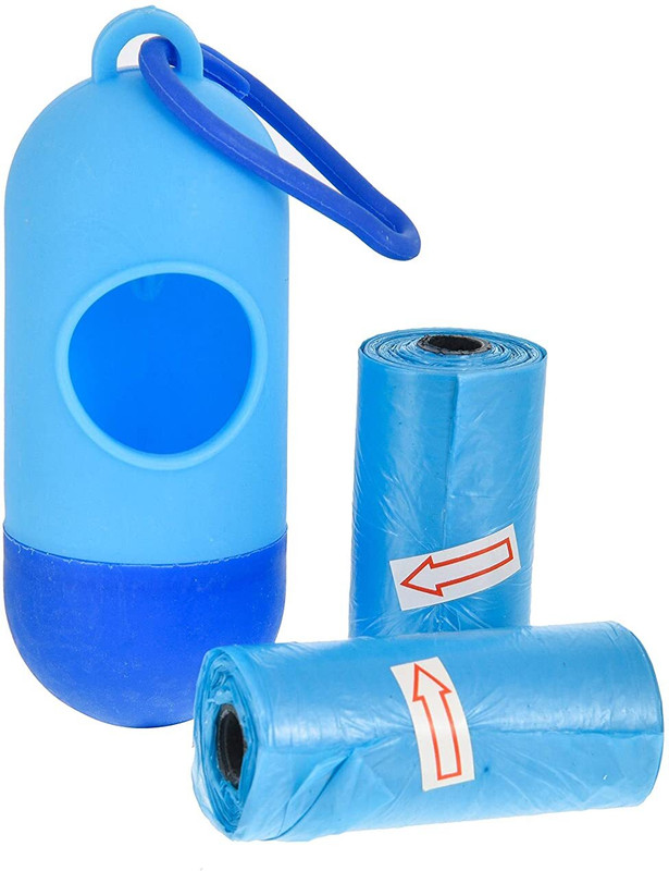 Amso Hygienic Diaper Disposal Bag Dispenser + 2 Garbage Bag Rolls 1(Blue)