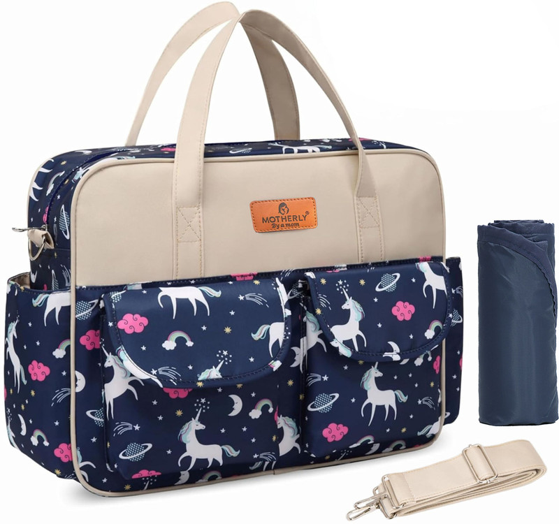 MOTHERLY Diaper Bags for Mothers, Handbag for Mom, Baby Travelling Bag(With 6 months warranty)(Multicolor)