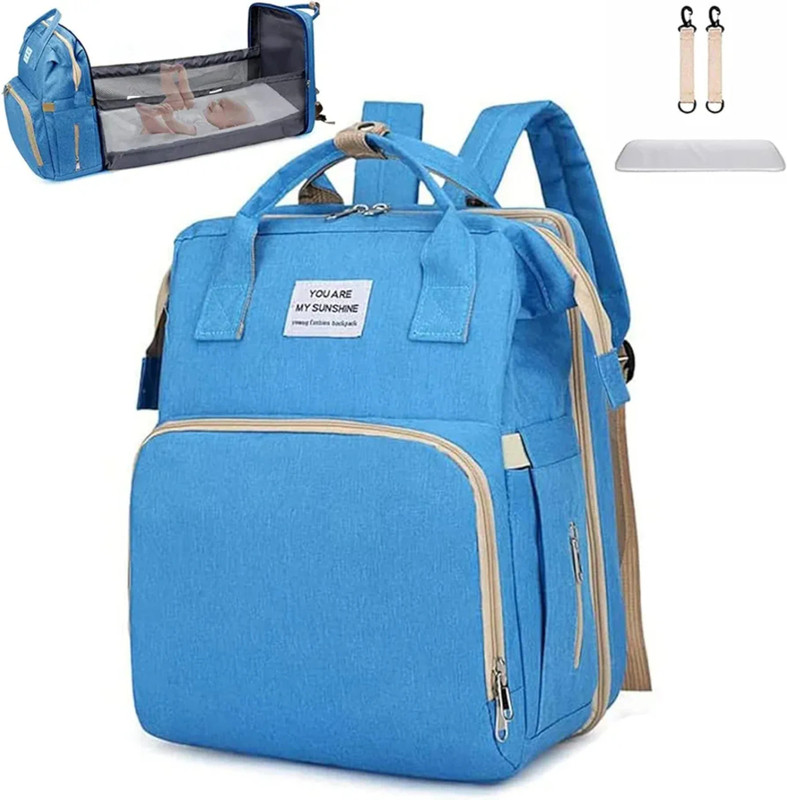 santorini Multipurpose Mother's tarvel bag | baby diaper bag Bagpack Diaper bag(Blue)