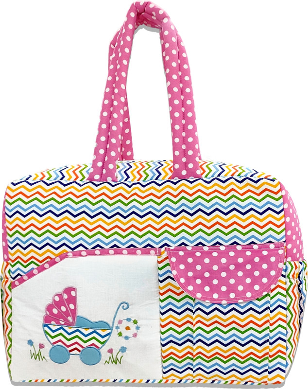 Parveen Enterprises Baby Care Mother Bags Hand Bags(Zig-Pink)