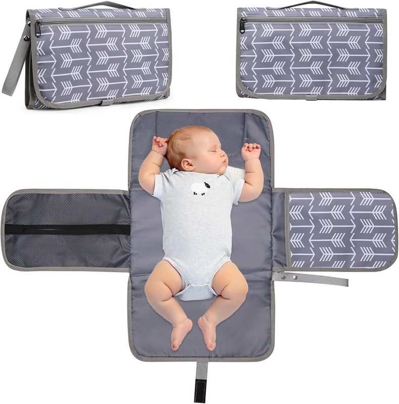 Clefairy Portable Diaper Changing Pad - Large Waterproof Baby Changing Mat Portable Diaper Changing Pad(Multicolor)