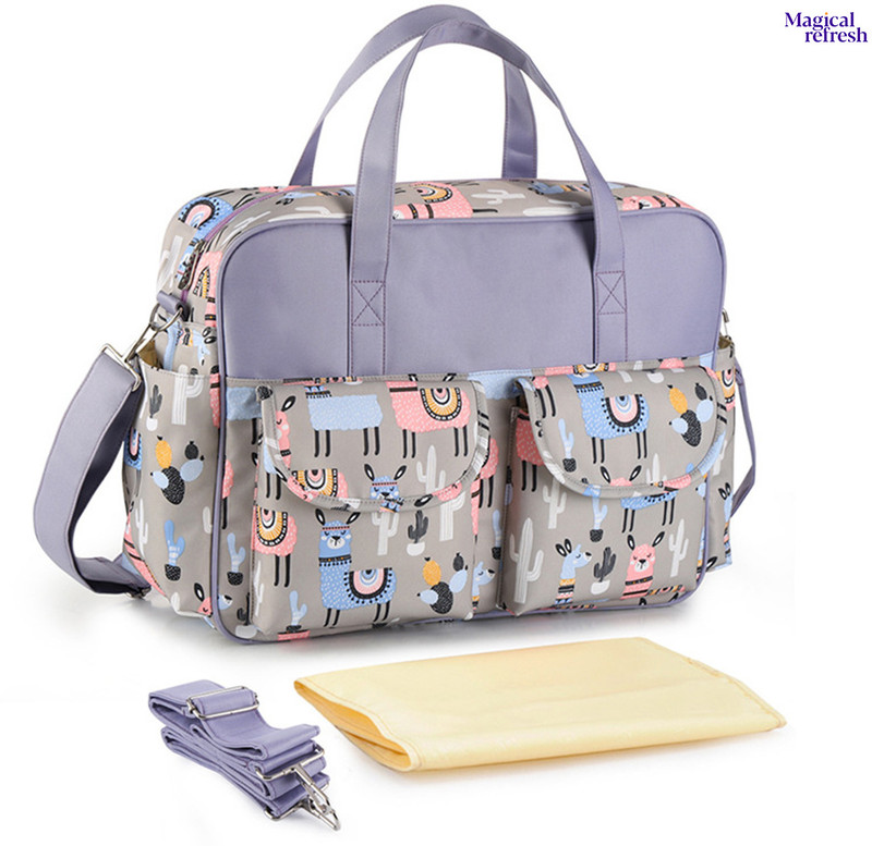 Magical Refresh Fine Print High Quality Baby Care Diaper Bag, Backpack for women, Nursery Bag(Sweet Purple)