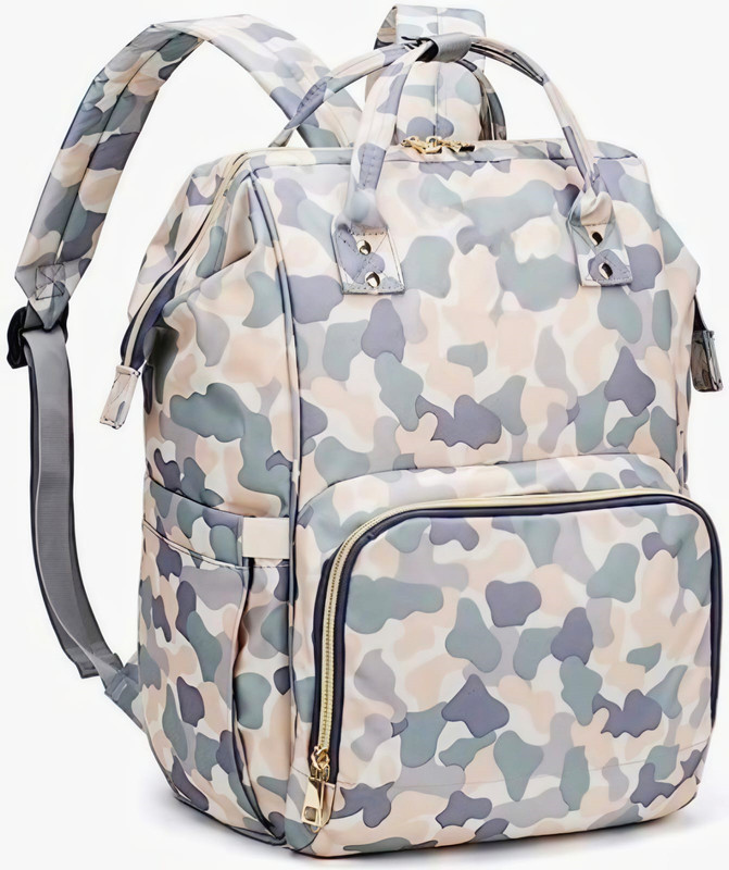 Zencarfit kids Top Premium Travelling Diaper Backpack for Kids Diaper Bag (grey) printed diaper bag(Grey)