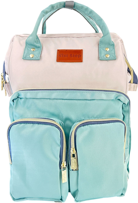 1st Step Smart, Multi-Functional Waterproof Handbag with Shoulder Strap for Mother Travel Backpack Diaper Bag(Green 1)