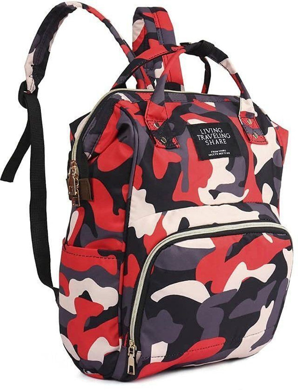 ocean count Durable Nursing Maternity Diaper Backpack Mother Baby Diaper Nappy Changing Bag Travel /bagpack bagpack(Red and black)