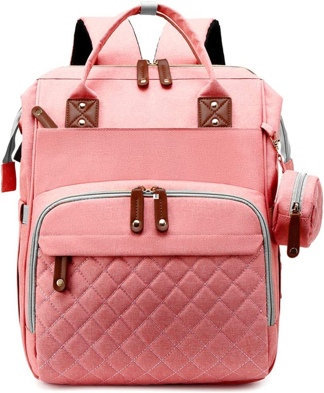 MEDITIVE Diaper Bag Backpack Travel Portable Multipurpose(Pink)