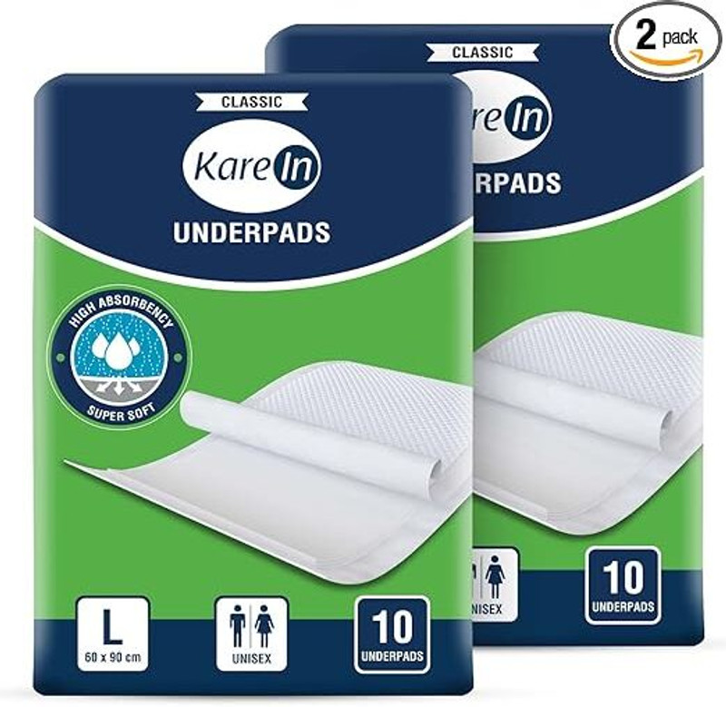 Kare Med Underpads Adult Diapers - L(20 Pieces)
