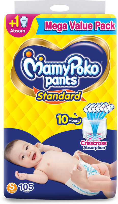 MamyPoko Pants Standard, 10hr Leakage Protection - S(105 Pieces)