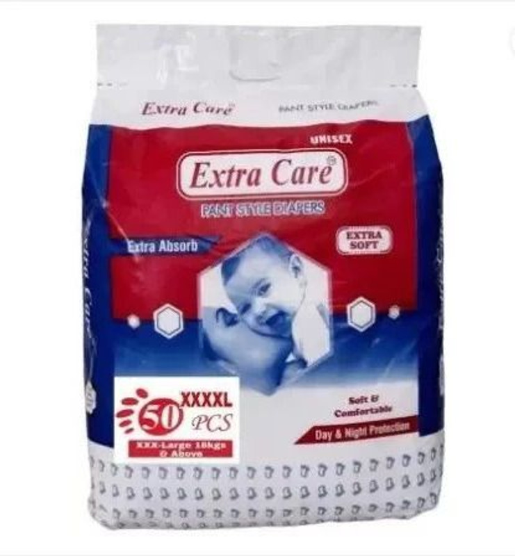Extra Care ExtraCare Standard 4 XL Baby Pant Diapers - XXL - XXXL(50 Pieces)