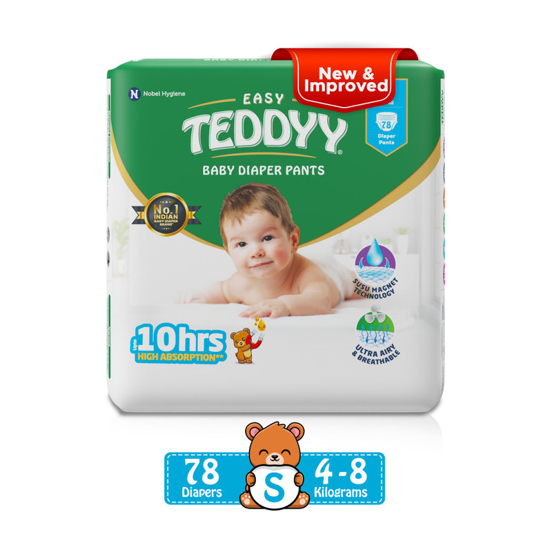 TEDDYY Easy Pant Diapers - S(78 Pieces)