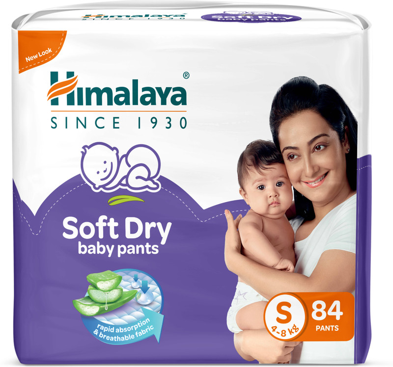 HIMALAYA Soft Dry Baby Pants Diaper | Ultra Absorbent Leak-Proof Pant Diapers - S(84 Pieces)