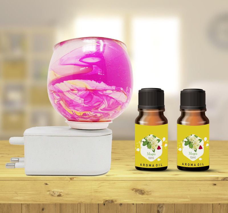PEEPRESION Kapoor Dani Electrical Camphor Diffuser with On/Off Switch to Toggle Fragrance Your Home, Office, Spa, Etc Diffuser(Pink)