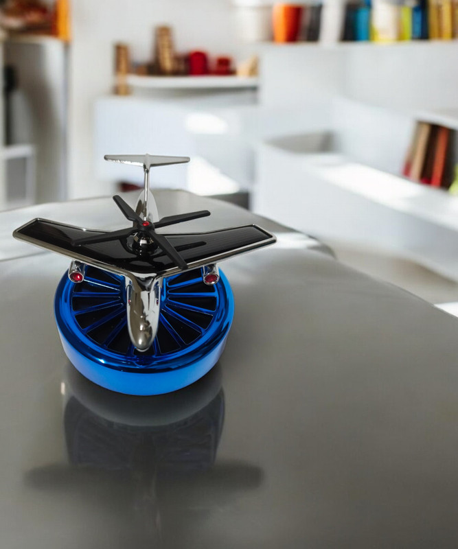 GiftChowk Solar-Powered Aeroplane Model Car Aroma Diffuser - Enjoy Freshness On-The-Go Car Diffuser(Multicolor)