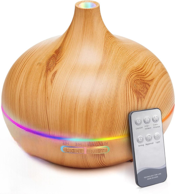 Inditradition Aromatherapy Humidifier Diffuser & Home Ultrasonic Essential Oil Aroma Wooden Home Diffuser(Brown)