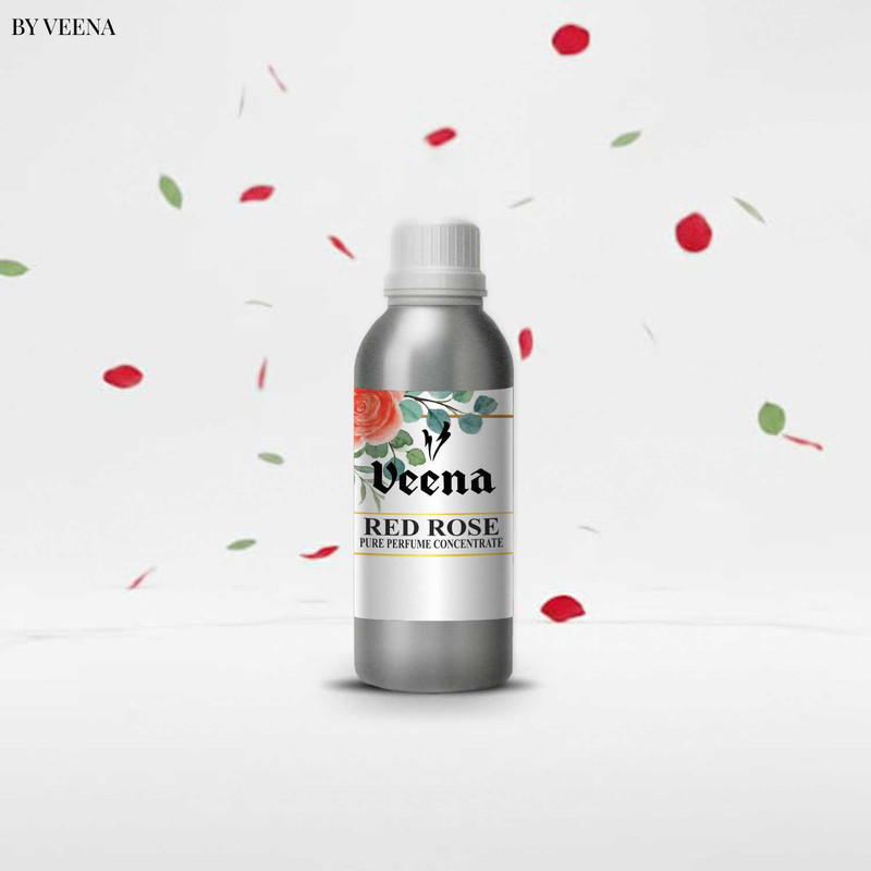 Veena Pure Perfume Concentrate, Diffuser Oil, Universal Fragrance Red Rose 100 ml Room, Garden, bedding room, Office, Bar Diffuser(Multicolor)