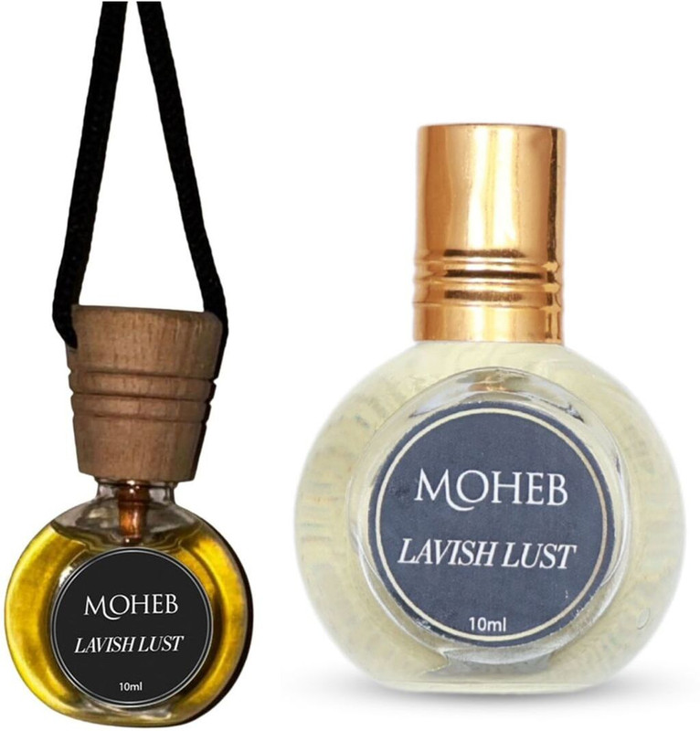Moheb Lavish Lust flavour Soothing, Aromatic Car Freshner Oil Unisex Diffuser Car Diffuser(Gold)