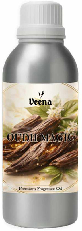 Veena Electric Aroma Oil Diffuser for Home Fragrance, (Oudh Magic, 100 ml) Room, Garden, bedding room, Office, Bar Diffuser(Multicolor)