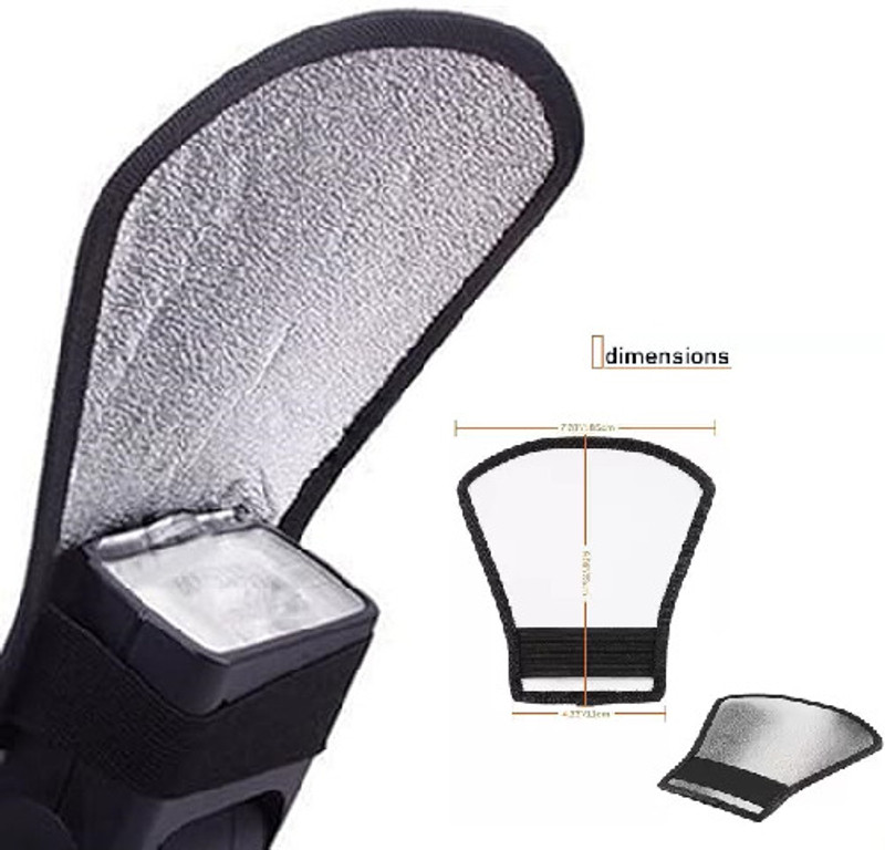 Kate camera flash light card (wight/silver) CAMERA FLASH Diffuser(Multicolor)