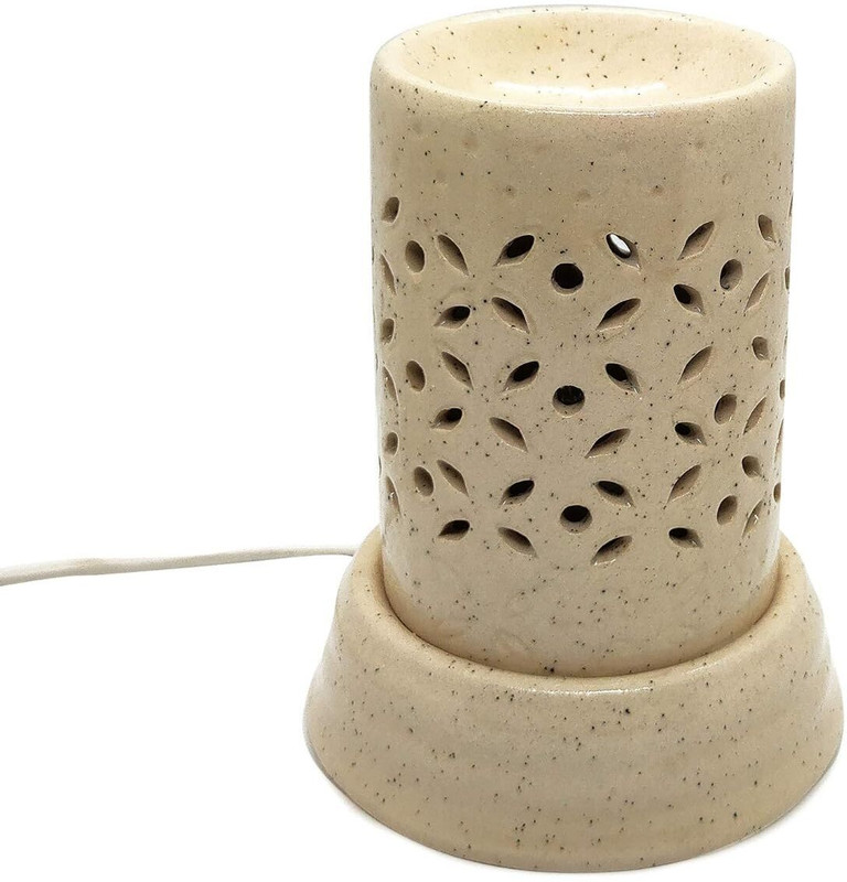 Lamoule Ceramico Ceramic Scented Oil Difuser with Essential oil Fragrance Electric Difuser for office and Home Decor, Aromatherapy Diffuser(White)