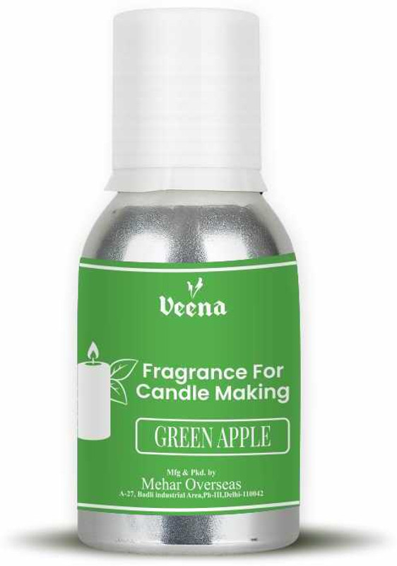 Veena Green Apple Fragrance Oil for Candle Making Crisp, Refreshing Aroma 25ml candle making Diffuser(Multicolor)